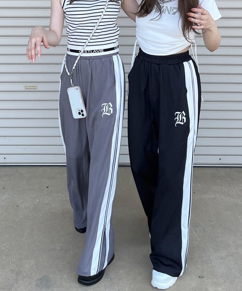 「non-hedge」 イージーパンツ FREE チャコールグレー レディース_画像3