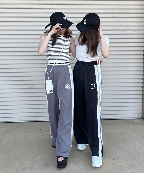 「non-hedge」 イージーパンツ FREE チャコールグレー レディース_画像4