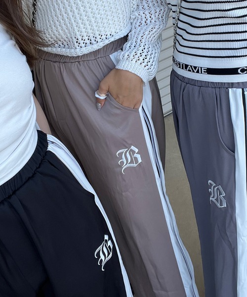 「non-hedge」 イージーパンツ FREE チャコールグレー レディース_画像6