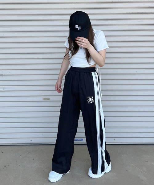 「non-hedge」 イージーパンツ FREE チャコールグレー レディース_画像8