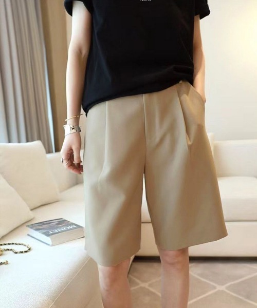 「Miniministore」 ハーフパンツ L ベージュ レディース_画像8