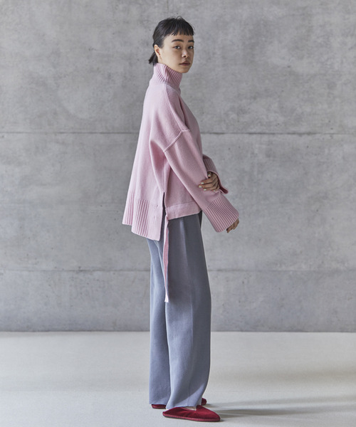 「conges payes ADIEU TRISTESSE」 長袖ニット FREE ピンク レディース_画像2