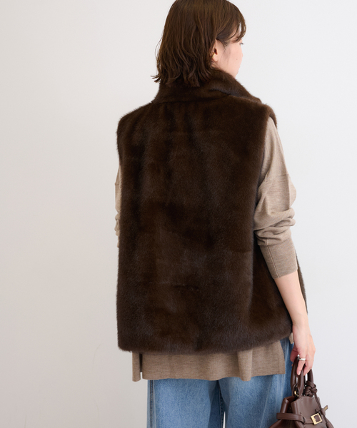 スタンドカラー　ファーベスト　JOURNALSTANDARDrelume スタンドカラーファーベスト（ベスト）｜JOURNAL STANDARD relume