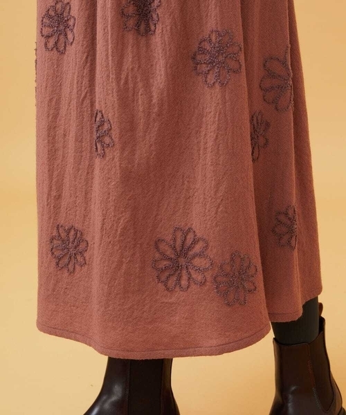 Jocomomola（ホコモモラ） スカート Susurrito フラワーモチーフゴム