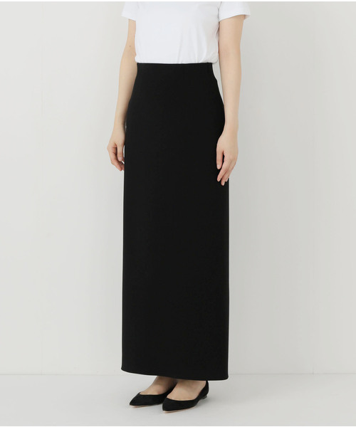 【洗える】コンフォートジャージーライクタイトスカート　36 NOBLE（ノーブル） スカート 「追加」「洗える」コンフォート
