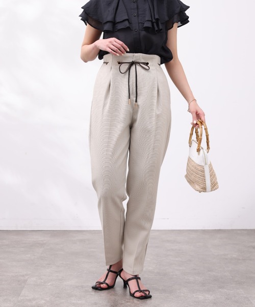 Chez toi（シェトワ） パンツ FREE グレイッシュベージュ レディース