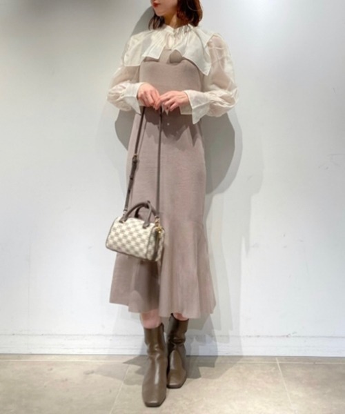 snidel ニットワンピ SNIDEL（スナイデル） ニットワンピース ONE SIZE ブラック レディース