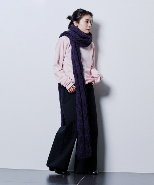00s archive julius muffler scarf マフラー Joshua Ellis（ジョシュアエリス） マフラー 190×70 Ripple Cashmere