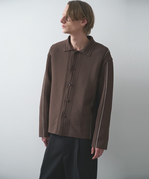 WRAPIKNOT ニット SHIPS: WRAPINKNOT シアー ジャカード プルオーバー ニット｜ SHIPS