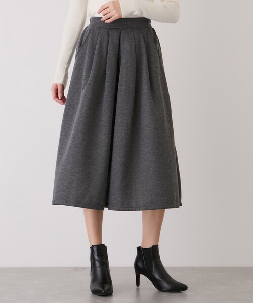 JAYRO（ジャイロ） パンツ 裏毛タックガウチョパンツ レディース