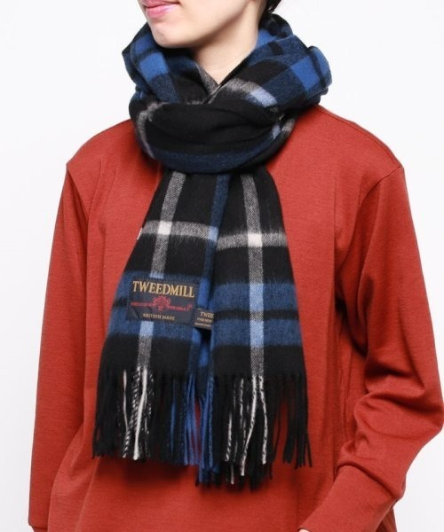 TWEED MILL（ツイードミル） ストール 2 ブルー系その他 レディース