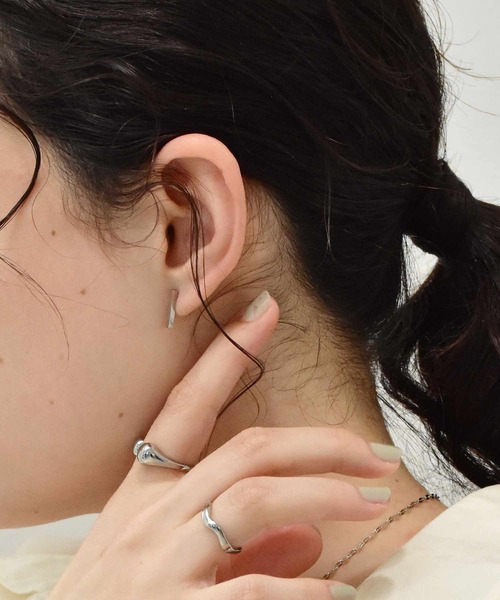 「LHME」 ピアス(両耳用) ONE SIZE シルバー レディース_画像4