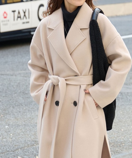 「COLONY 2139」 チェスターコート MEDIUM グレイッシュベージュ レディース_画像7