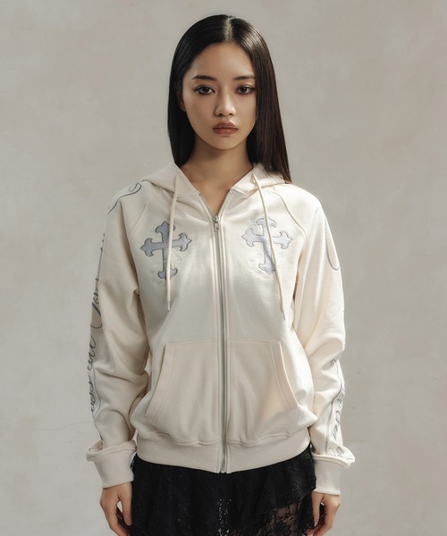 セール】【日本限定】STUD ZIP UP HOODIE/スタッズジップアップ