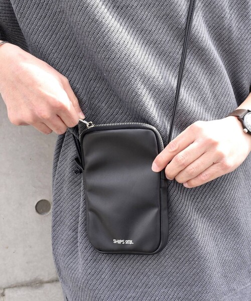 「SHIPS any」 ショルダーバッグ ONE SIZE ブラック メンズ_画像8