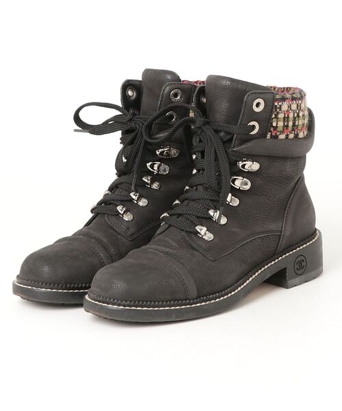 CHANEL（シャネル） ハイカットスニーカー 37.5 ブラック レディース