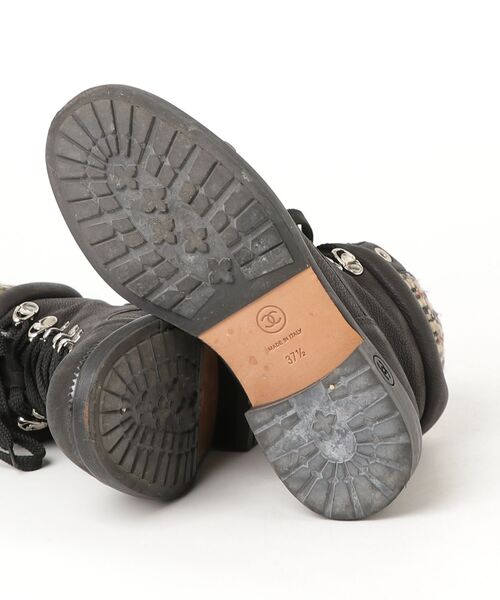 CHANEL（シャネル） ハイカットスニーカー 37.5 ブラック レディース