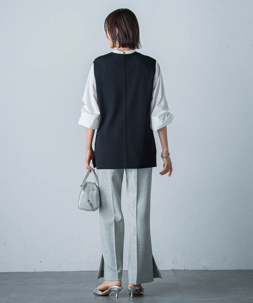 「LAUTREAMONT」 長袖ブラウス 9号 ホワイト レディース_画像8