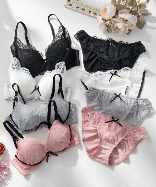 ブラジャー ショーツセット 「ラクに盛れる」もちゅみーノンワイヤー