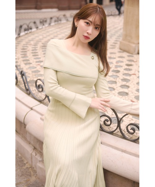 Her lip to ニットワンピース M ベージュ レディース : ZOZOTOWN Yahoo