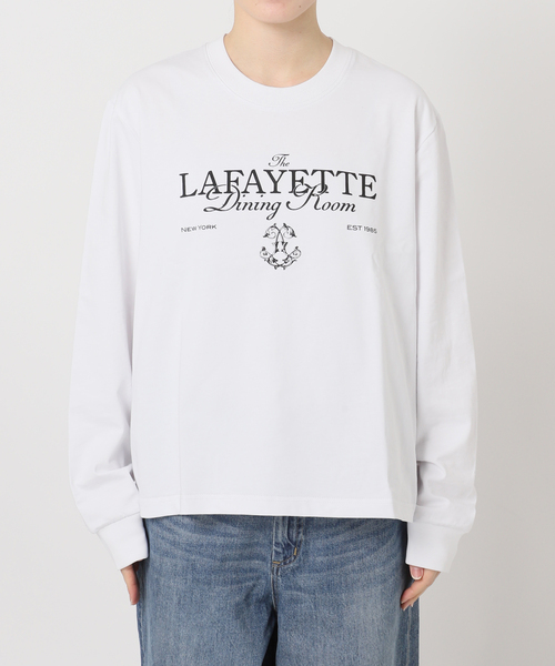 新品タグ付きFRAMeWORK メッセージロゴロングTシャツ FRAMeWORK（フレームワーク） tシャツ GIFT SHOP 別注LOGO PRINT LONG