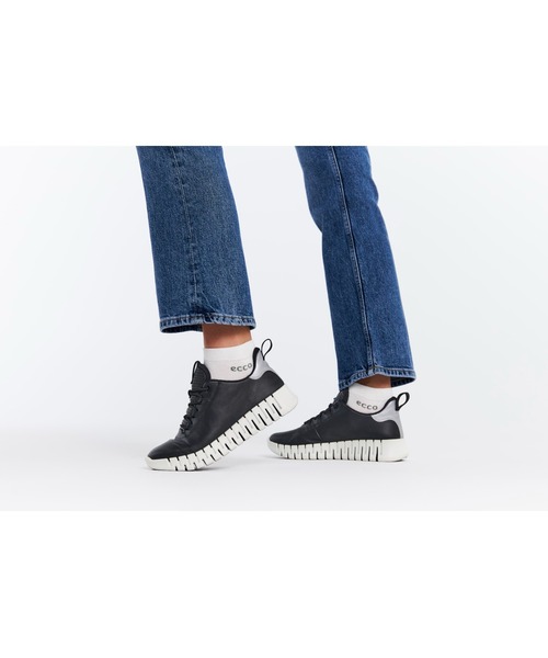 「ECCO」 ローカットスニーカー 37 ブラック レディース_画像5
