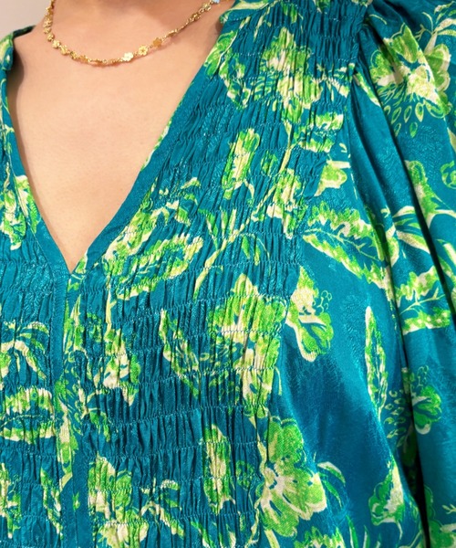 「sara mallika」 長袖ワンピース M パープル レディース_画像9