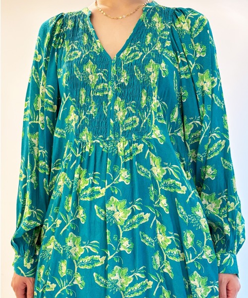 「sara mallika」 長袖ワンピース M パープル レディース_画像10