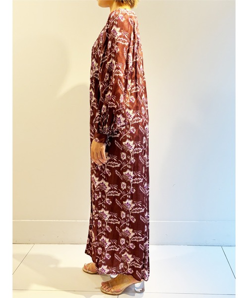 sara mallika（サラ マリカ） 長袖ワンピース M パープル レディース