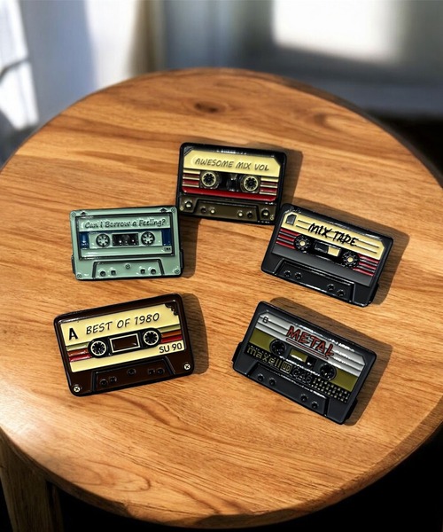 Port（ポート） バッジ 5個セット カセットテープ ピンズ セット