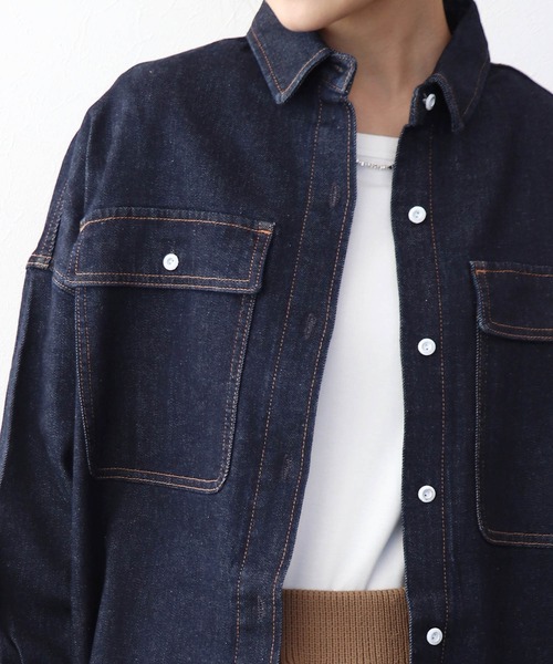 Healthy denim Almond デニムシャツ Healthy denim（ヘルシーデニム） ブラウス シャツ Almondオーバー
