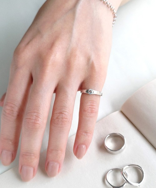 「NOIR DE POUPEE」 リング #3 シルバー レディース_画像5