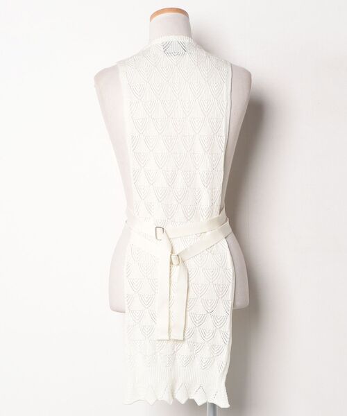 「TAN」 ニットベスト - ベージュ レディース_画像2