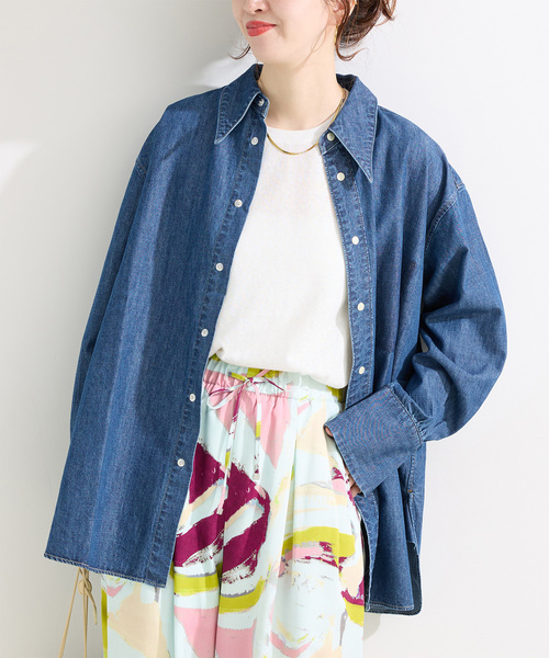 B.C STOCK（ベーセーストック） ブラウス シャツ ウォッシャブル / DU