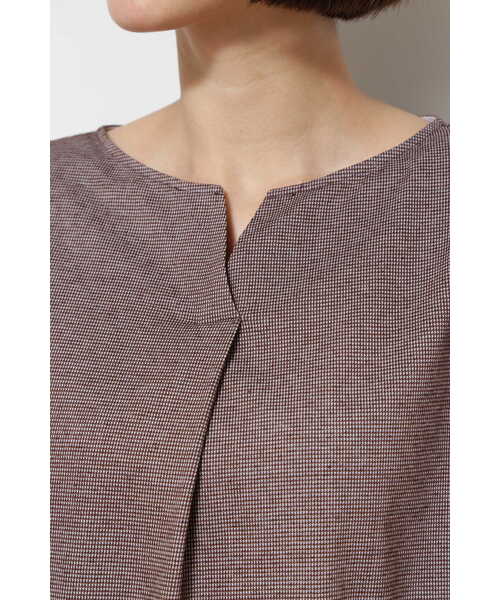 「human woman」 7分袖ブラウス MEDIUM ダークインディゴブルー レディース_画像7