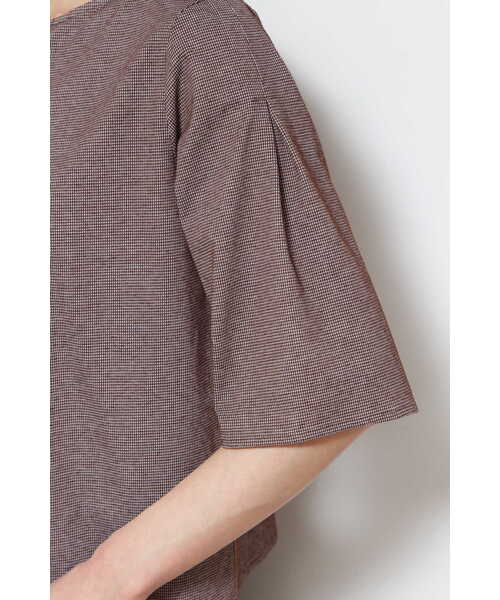 「human woman」 7分袖ブラウス MEDIUM ダークインディゴブルー レディース_画像8
