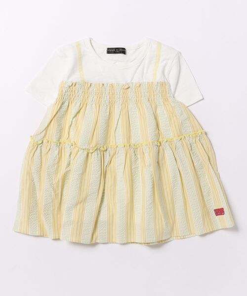 zuppa di zucca（ズッパ ディ ズッカ） tシャツ 播州織フリル切替え 
