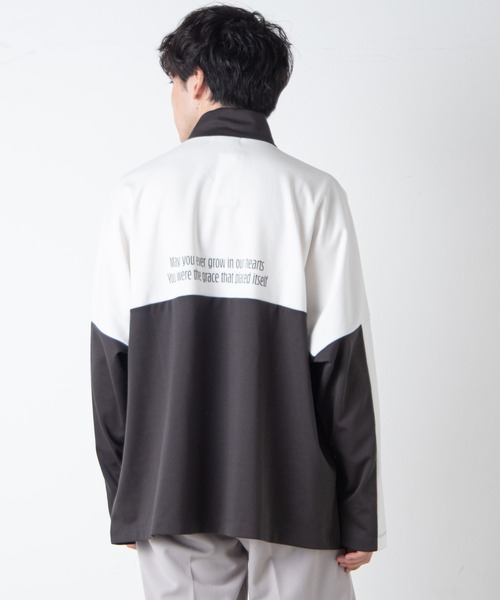 「WEGO」 7分袖ニット LARGE ダークグレー メンズ_画像8