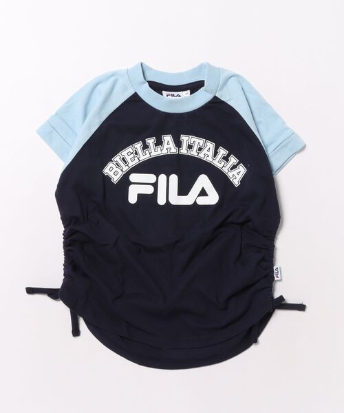 FILA（フィラ） tシャツ 裾絞り 半袖Tシャツ キッズ 子供服 女の子