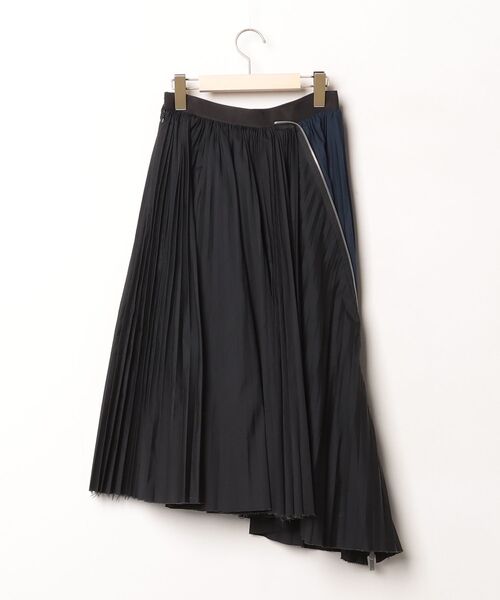 【美品】sacai ブラック プリーツスカート サイドポケット付き 中古・古着通販】sacai (サカイ) ナイロンツイルスカート プリーツ
