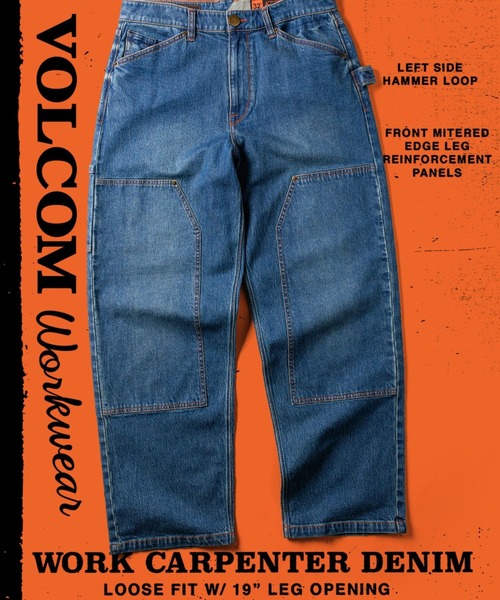 VOLCOM（ボルコム） ジーンズ メンズ WORK CARPENTER DENIM デニム