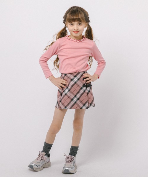 BABY ピンク黒 チェック スカート URBAN CHERRY（アーバンチェリー） スカート 「インナーパンツ付き