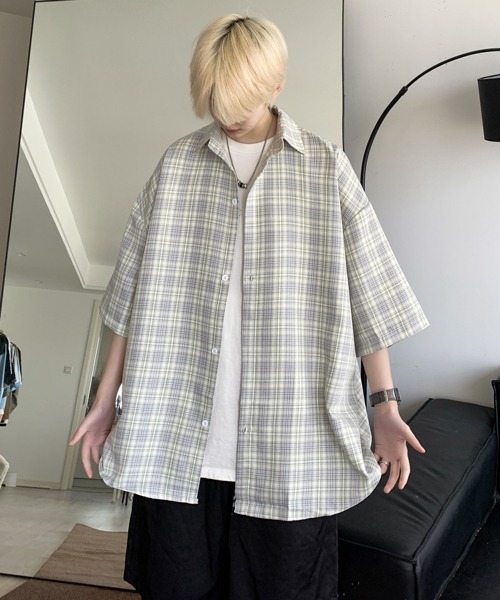 「neos」 「FVLMEN」半袖シャツ X-LARGE イエロー メンズ_画像2