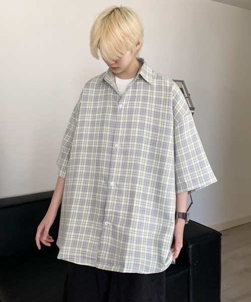 「neos」 「FVLMEN」半袖シャツ X-LARGE イエロー メンズ_画像4