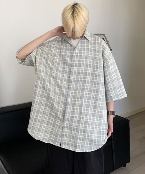 「neos」 「FVLMEN」半袖シャツ X-LARGE イエロー メンズ_画像5