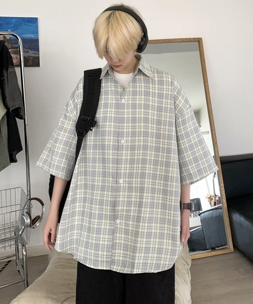 「neos」 「FVLMEN」半袖シャツ X-LARGE イエロー メンズ_画像6