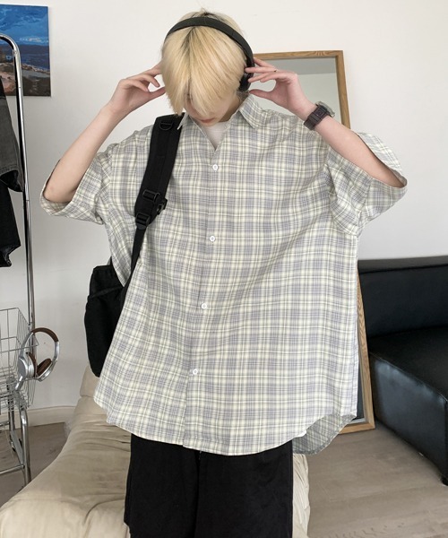 「neos」 「FVLMEN」半袖シャツ X-LARGE イエロー メンズ_画像7