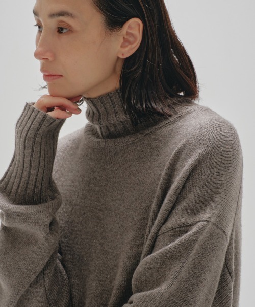 「TODAYFUL」 ニットワンピース 38 ブラック レディースの画像