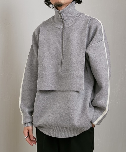 「Lui's」 長袖ニット M ブラック メンズ_画像5