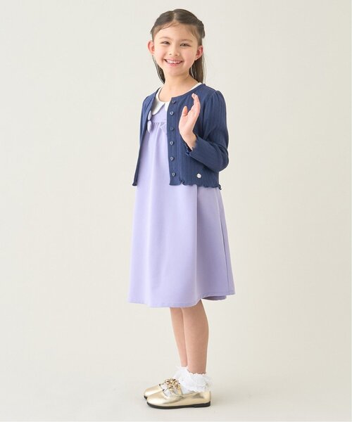ワンピース 「セレモニー」「おうちで洗える」丸衿付ワンピース「子供